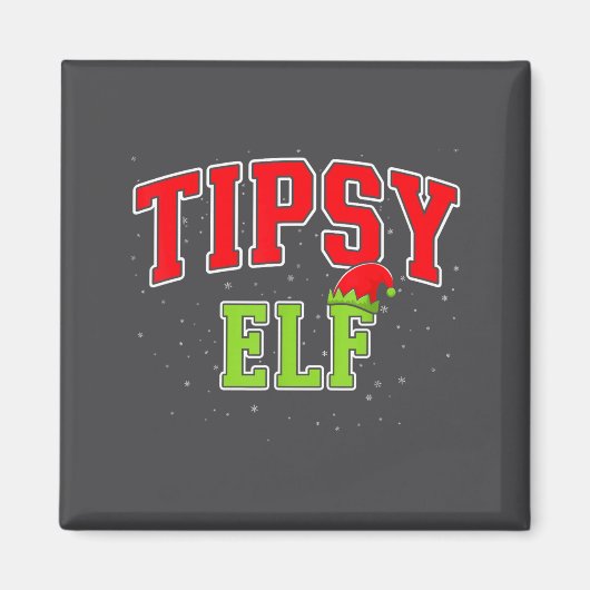 Aimant Tipsy Elf Christmas Family Matching Group Xmas (Devant)