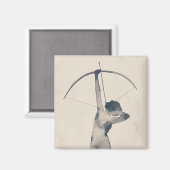 Aimant Tir aquarelle (Recto/Verso)