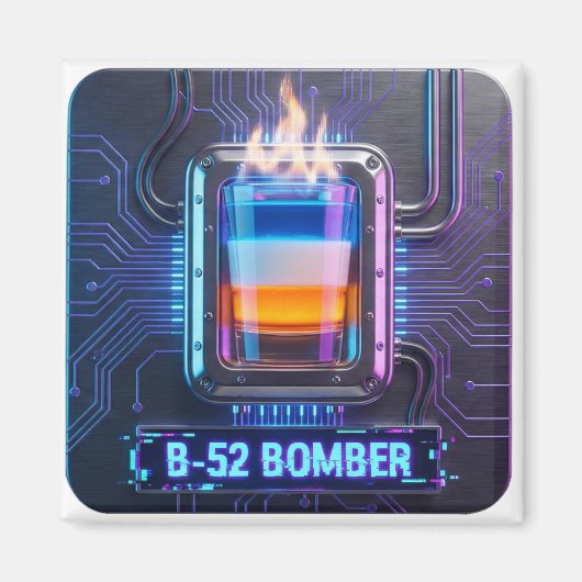 Aimant Tir de B-52 Bar Cyberpunk (Devant)