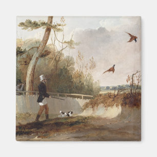 Aimant Tir de faisan (huile sur la toile)
