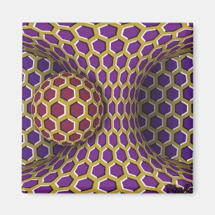 Aimant Tirage de la rotation du dessin d'illusion optique