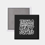Aimant Tirs Tequila Et Squats Lourds Bodybuilding Powerl (Recto/Verso)