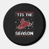 Aimant Tis Season Soccer Pumpkin Autumn Fall Thanksgiving (Devant)