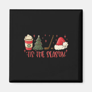 Aimant Tis The Season Hockey Christmas Sports Hockey Mom 