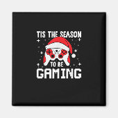 Aimant Tis The Season To Gaming Christmas Gamer Heartbeat (Devant)