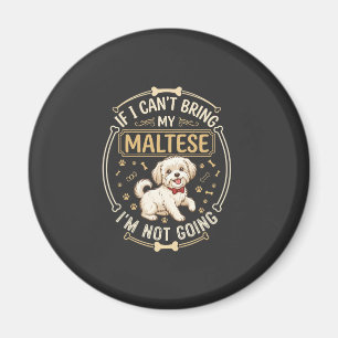 Aimant Tissu os cadre nœud papillon rouge chien maltais