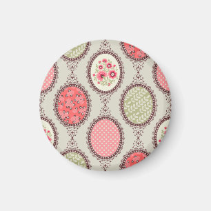 Aimant Tissu vintage : Patchwork Design sans faille.