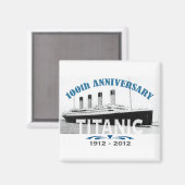 Aimant Titanic Sinking 100 ans Anniversaire (Recto/Verso)