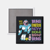 Aimant Titans Ados, allez ! | Cyborg Burger Rap (Recto/Verso)