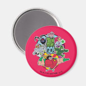 Aimant Titans Ados, allez ! | Graphique Groupe d'équipes (Recto/Verso)