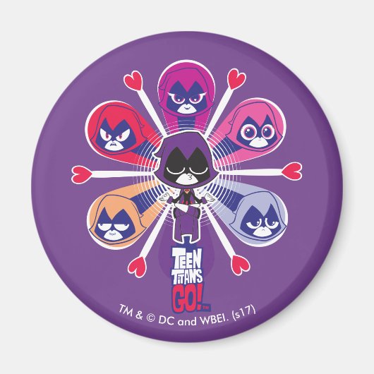 Aimant Titans Ados, partez ! | Emoticlones de Raven (Devant)