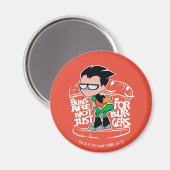 Aimant Titans Ados, partez ! | Roboty Booty Scooty Buns (Recto/Verso)