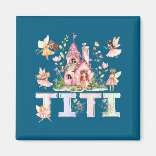Aimant Titi fée magique florale fille d'anniversaire cont