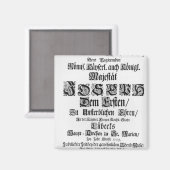 Aimant Titre d'Abendmusik, 1705 (Recto/Verso)