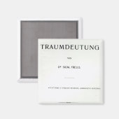 Aimant Titre de Die Traumdeutung par Sigmund Freud (Recto/Verso)