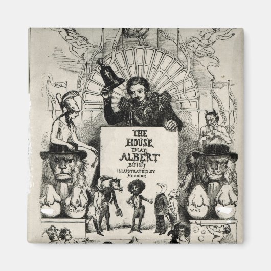 Aimant Titre de 'La Maison qu'Albert a bâtie' (Devant)