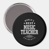 Aimant Titre du poste de professeur de musique Cadeau (Recto/Verso)