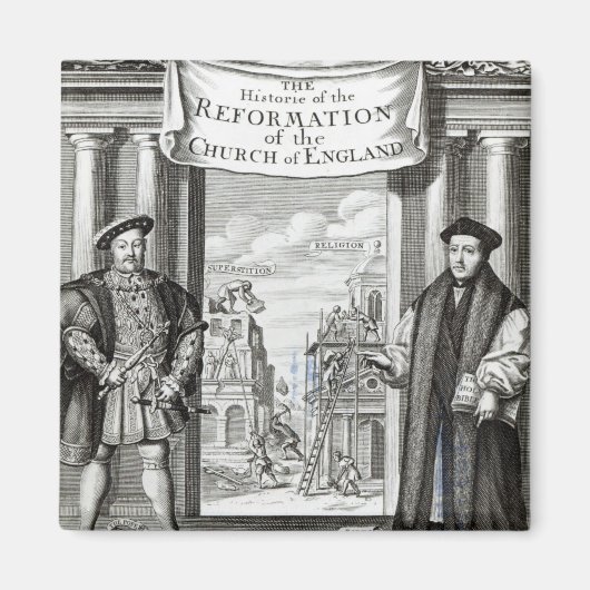 Aimant Titre L'Histoire La Réforme Église Angleterre (Devant)