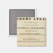 Aimant Titre Page Atlas moderne (Recto/Verso)