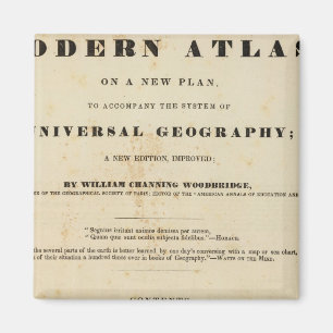 Aimant Titre Page Atlas moderne