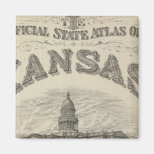 Aimant Titre Page Kansas Official State Atlas (Devant)