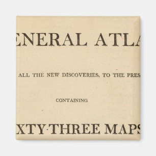 Aimant Titre Page Nouveau atlas général élégant