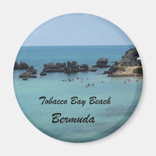 Aimant Tobacco Bay Beach, Bermudes (Devant)