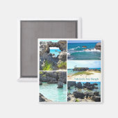 Aimant Tobacco Bay Beach, Bermudes (Recto/Verso)