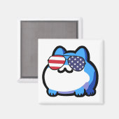 Aimant Toby patriotique (Recto/Verso)