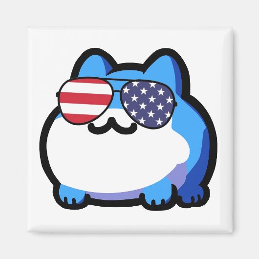 Aimant Toby patriotique (Devant)