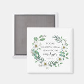 Aimant Todas vuestras cosas verset de la Bible espagnole (Recto/Verso)