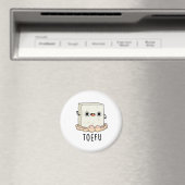 Aimant Toe-fu Funny Tofu Pun (In Situ (Lave-vaisselle))
