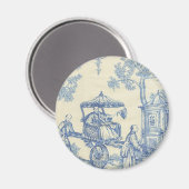 Aimant Toile - Bleu & Blanc (Recto/Verso)