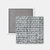Aimant Toile de jute grise (Recto/Verso)