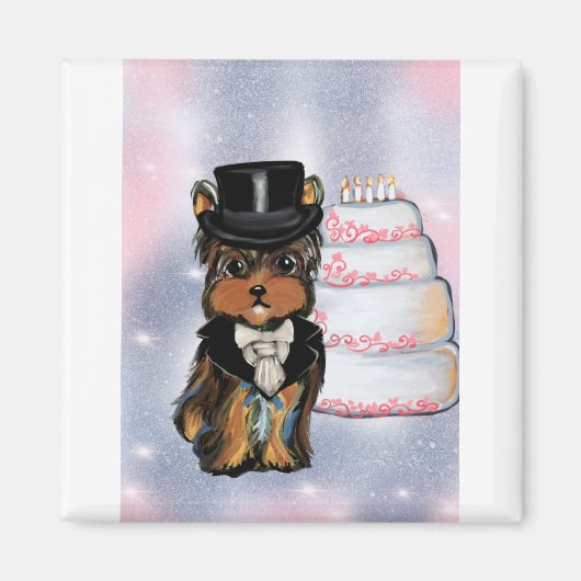 Aimant Toilettage Yorkie poo (Devant)