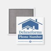 Aimant Toit bleu (Recto/Verso)