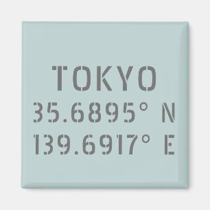 Aimant Tokyo Latitude & Longitude