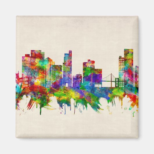 Aimant Toledo Ohio Skyline (Devant)