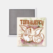Aimant Tom et Jerry Brown et vert (Recto/Verso)