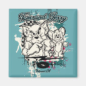 Aimant Tom et Jerry Hollywood CA (Devant)