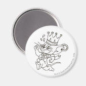 Aimant Tom et Jerry King Jerry (Recto/Verso)