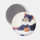 Aimant Tom Et Jerry lisent un livre (Recto/Verso)