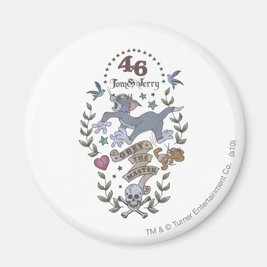 Aimant Tom et Jerry Obey Le Maître 2 (Devant)