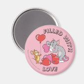Aimant Tom & Jerry Inflate Valentine Heart Ballons (Recto/Verso)