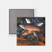 Aimant Tom Thomson - Trois truites (Recto/Verso)