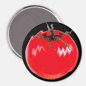Aimant Tomate chaude rouge (Recto/Verso)