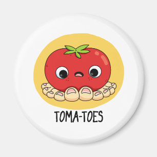Aimant Tomates Drôle Tomate Avec Jeu D'Orteils