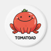 Aimant Tomatoad Funny Tomato Toc Pun (Devant)