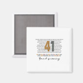 Aimant Ton 41 vient Dieu foi chrétienne (Recto/Verso)