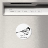 Aimant Tonnerre de chickadee à calotte noire (In Situ (Lave-vaisselle))